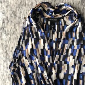 WHBM Fun Print Blouson Dress